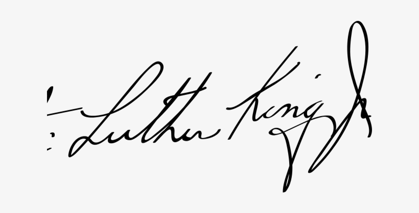Dinge En Goete - Martin Luther King Jr Signichr, transparent png #2267405