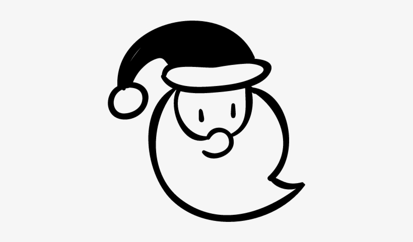 Santa Claus Face Vector - Logo Santa Claus, transparent png #2268157