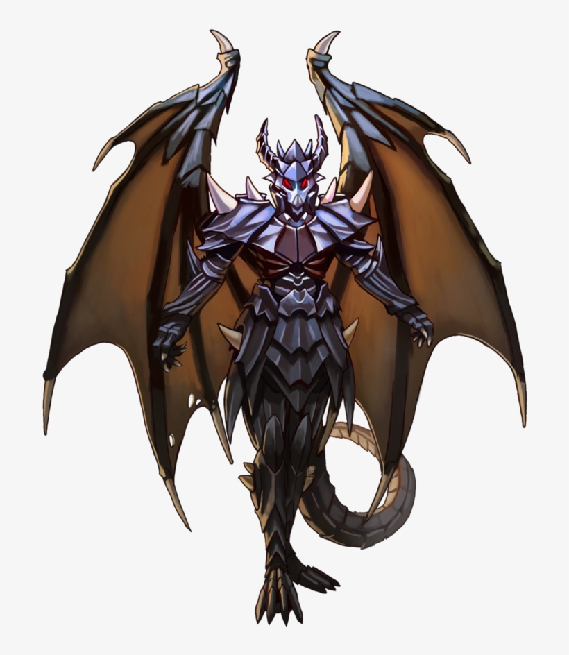 Black And White Special Monsters Name Zverud The Corrupted - Humanoid Dragon Demon, transparent png #2268279