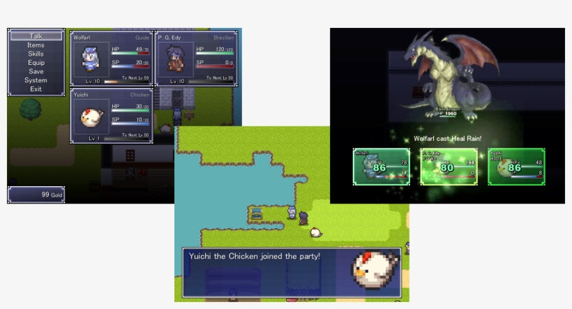 Game Sample Wolf Collage - Wolf Rpg Editor, transparent png #2268325