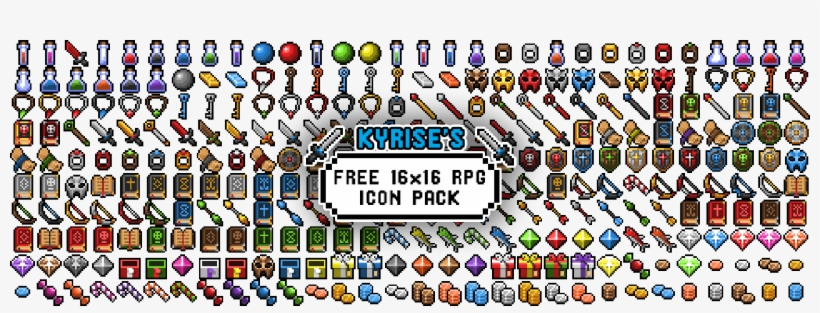 Kyrise's Free Rpg Icon Pack - Rpg Icons 16 X 16, transparent png #2268429