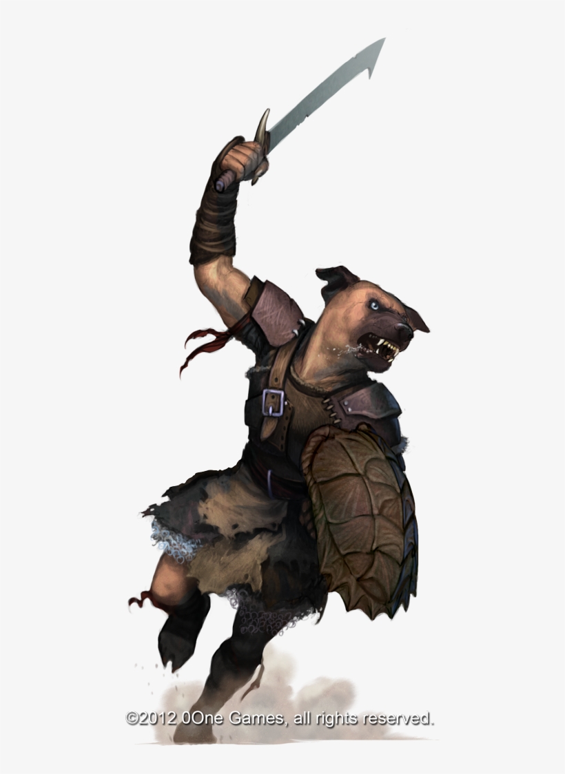 Dog Face Kobold Fighter By *akeiron On Deviantart * - Dog Faced Kobold, transparent png #2268547