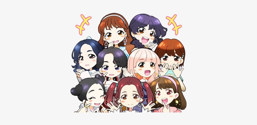 Candy Pop Line Stickers Twice - Twice Candy Pop Anime, transparent png #2269104