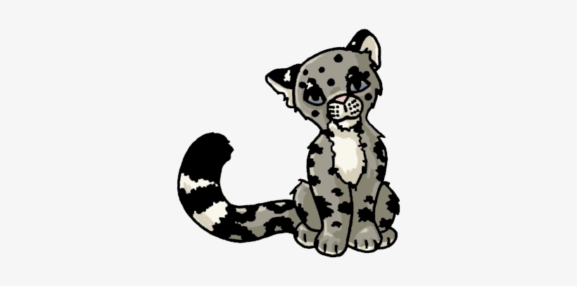 Chibi Snow Leopard By Kzerina On Deviantart - Snow Leopard Cartoon Chibi, transparent png #2269175