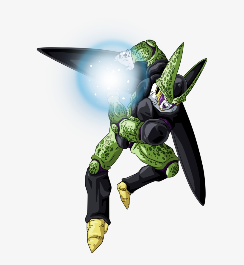 I Decided To Redraw Few Thing On It, And Made A Better - Dragon Ball Z Perfect Cell Kamehameha, transparent png #2269222