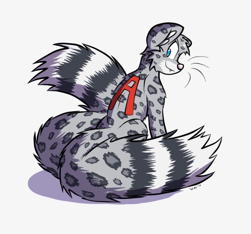 A Snow Leopard - Illustration, transparent png #2269265