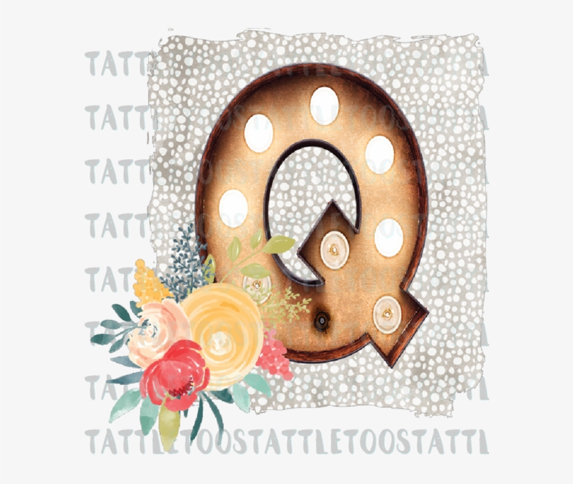 Marqueefloralletter Q - Circle, transparent png #2269586