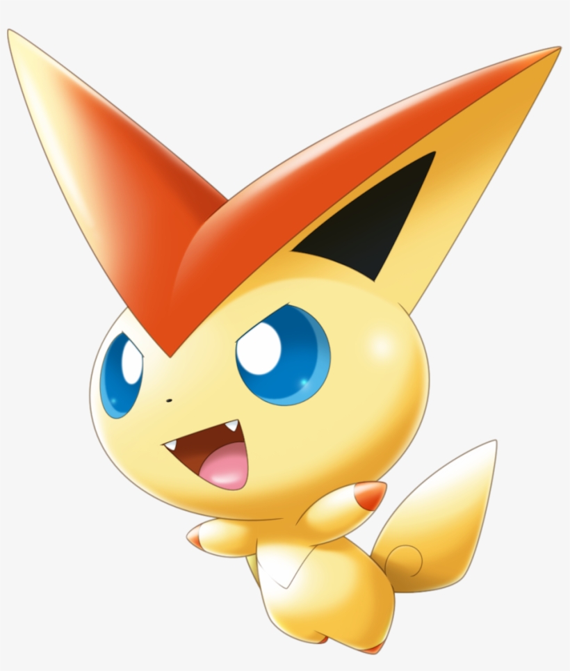 Victini Pokemon Download - Yellow Pokemon Big Ears, transparent png #2269587
