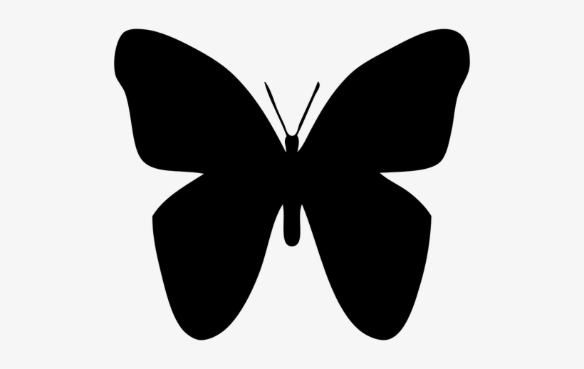 Monarch Butterfly Silhouette - Butterfly Silhouette, transparent png #2269724