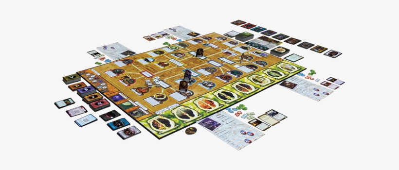 A Fully Set Up Arkham Horror Takes Up A Lot Of Space - Call Of Cthulhu Gameboard, transparent png #2269831