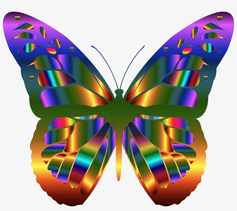 Monarch Butterfly Clipart Symmetrical - Butterfly Clipart, transparent png #2269968