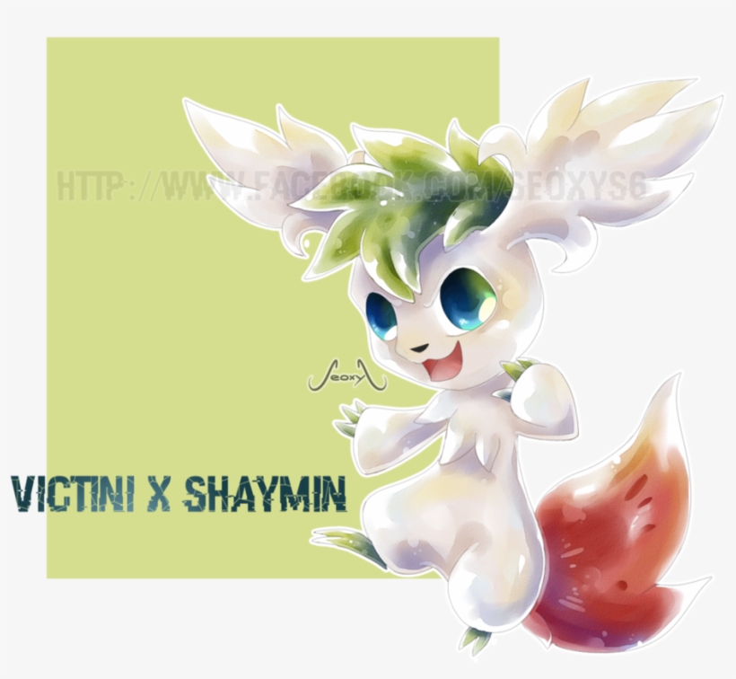 Shamin X Victini By Seoxys6 On Deviantart - Victini And Shaymin Fusion, transparent png #2270132