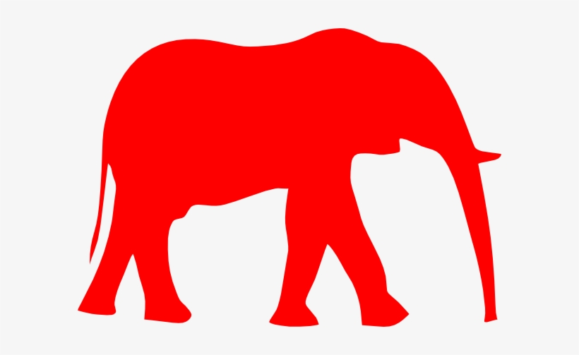 Preppy Elephant Cliparts - Black And White Elephant Clipart, transparent png #2270566