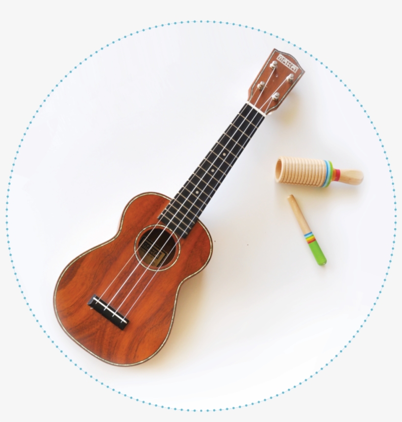 Uke And Rhythm Sticks - Acoustic Guitar, transparent png #2270990