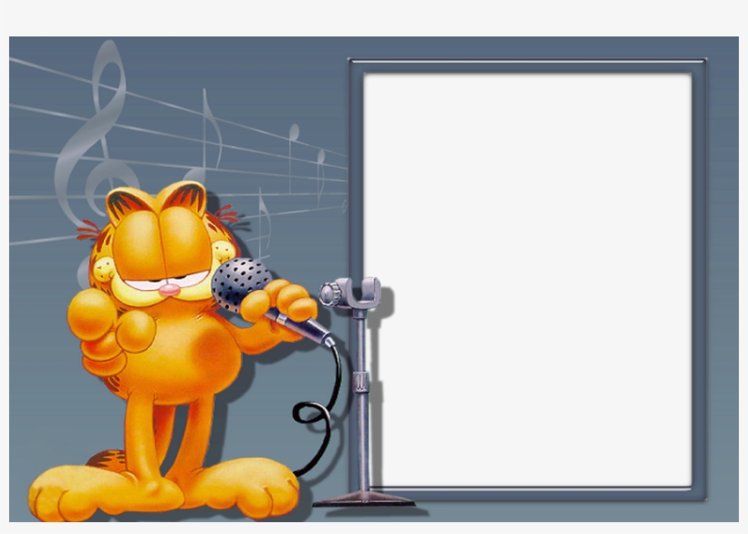 View Full Size - Garfield Photo Frame, transparent png #2271162