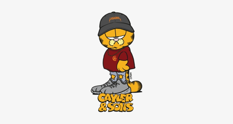 Garfield Is Back In Town With New Cayler & Sons Aw17 - Garfield Cayler And Sons, transparent png #2271255