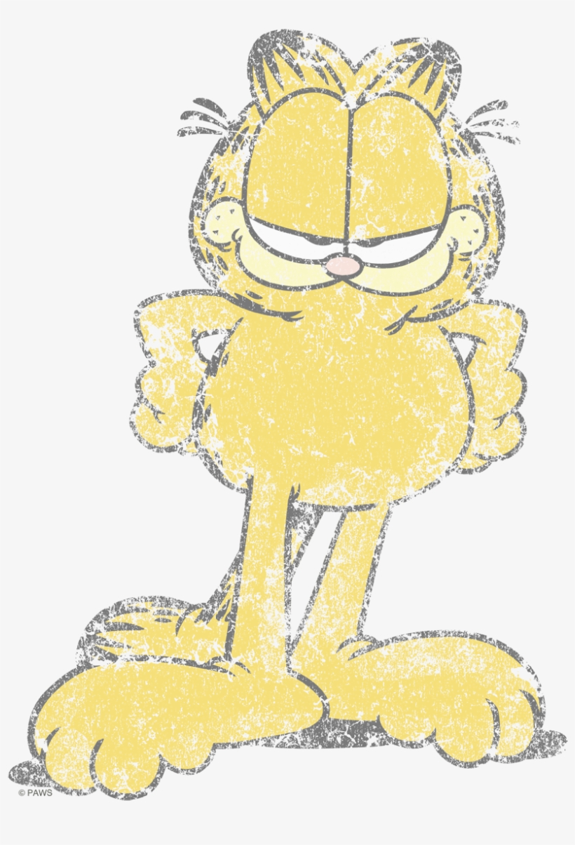 Garfield Big Ol' Cat Men's Crewneck Sweatshirt - Cartoon, transparent png #2271306