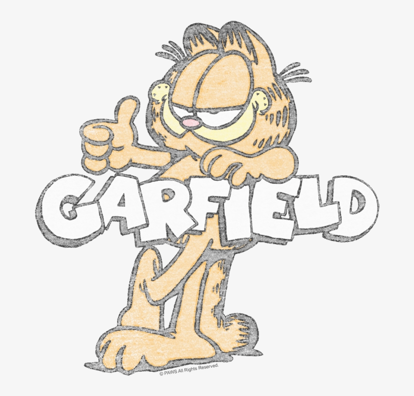 Garfield Retro Garf Men's Ringer T-shirt - Cartoon, transparent png #2271327