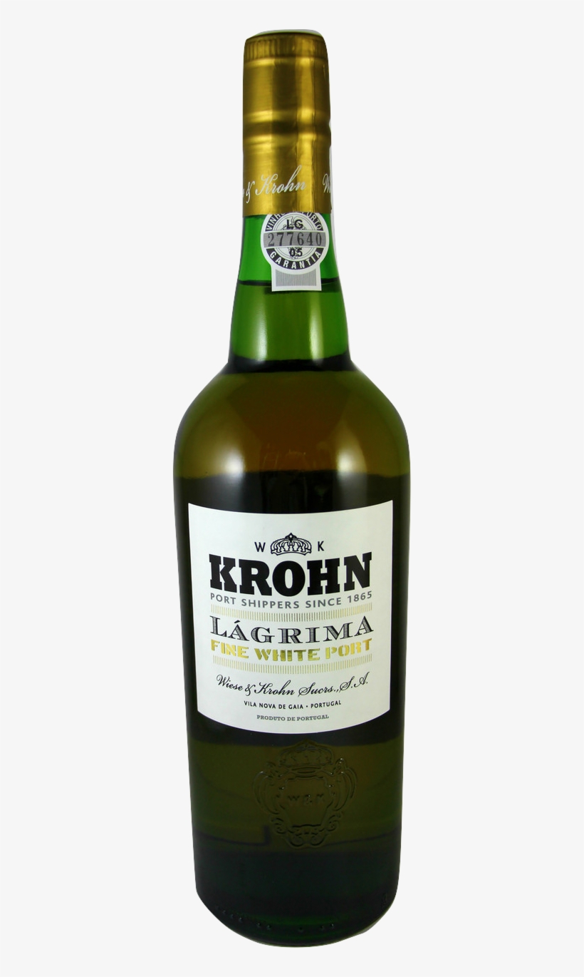 Krohn Lagrima White Port 750ml, transparent png #2271401