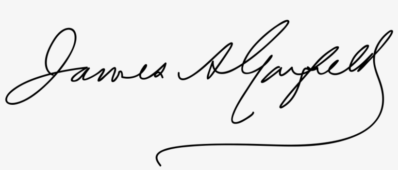 James A Garfield Signature2 - James A Garfield Signature, transparent png #2271519