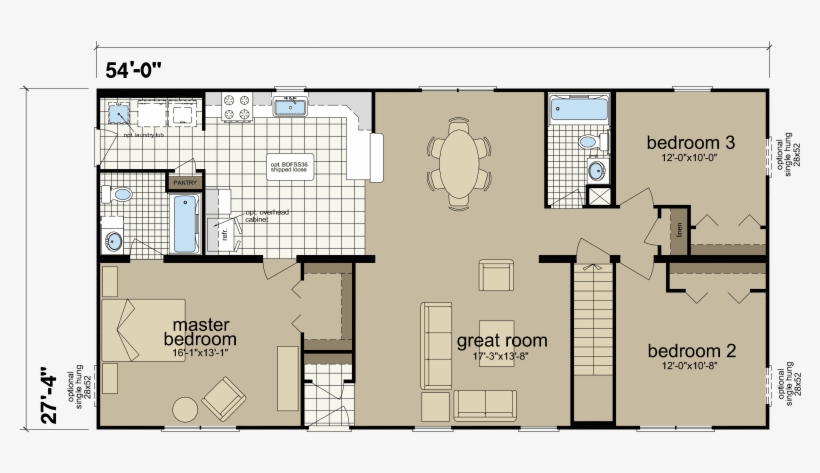 Floor Plan - Champion Homes, transparent png #2271543