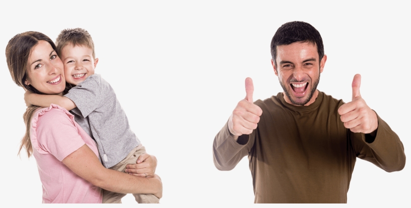 Happy People Punching The Air - Thumb Signal, transparent png #2271633