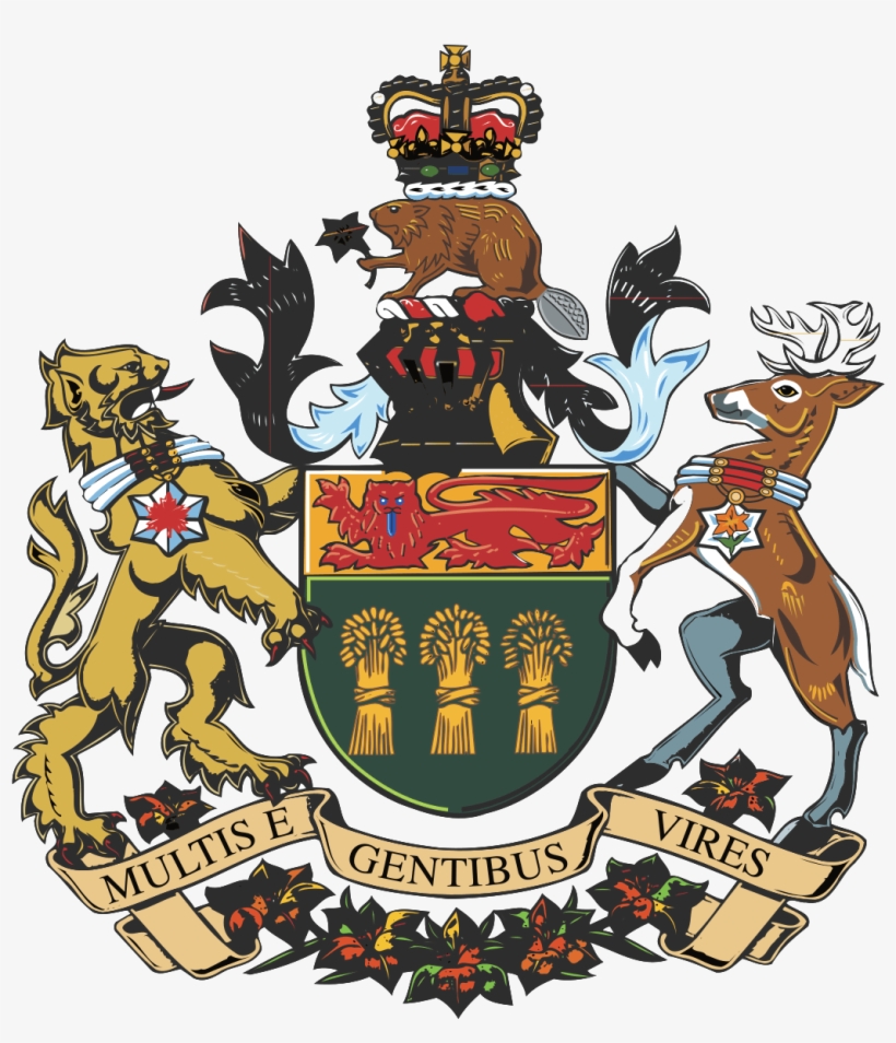Coat Of Arms Saskatchewan - Saskatchewan Provincial Coat Of Arms, transparent png #2271674