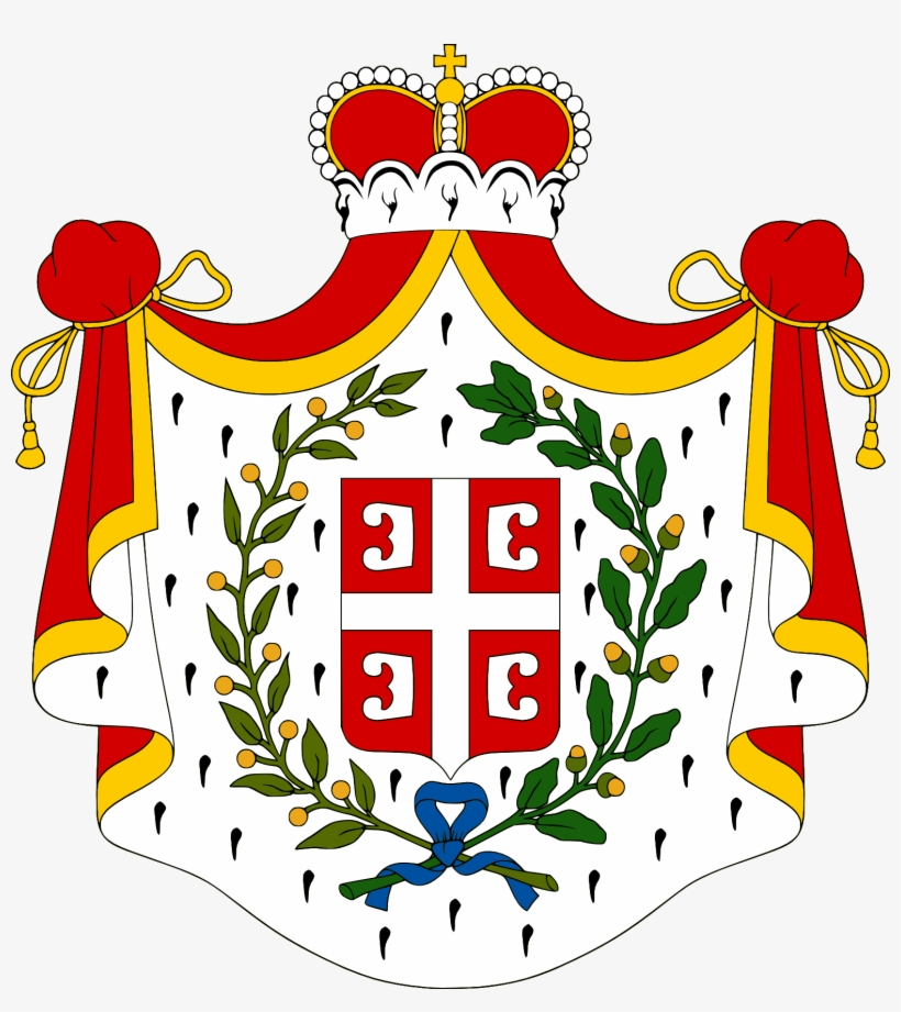 Coat Of Arms Of The Principality Of Serbia - Knezevina Srbija, transparent png #2272211