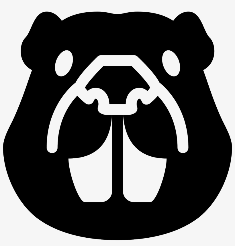 The Face Of The Beaver Stands Out For It's Noticeable - Clip Art, transparent png #2272234