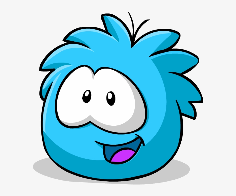 Cartoon Buck Teeth - Club Penguin Puffle Azul, transparent png #2272655