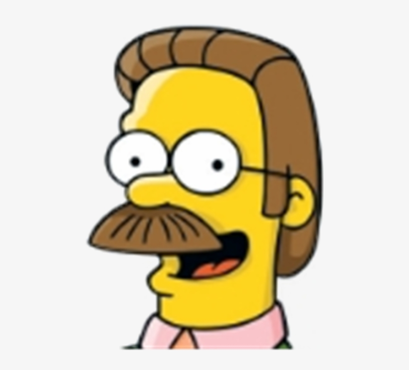 A Married Jesus Would Really Make Ned Flanders Look - Simpsons Real Life Lookalikes, transparent png #2273234