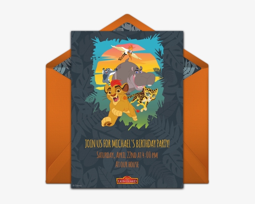 The Lion Guard Online Invitation - Lion Guard Party Supply And Balloon Decoration Bundle, transparent png #2273354
