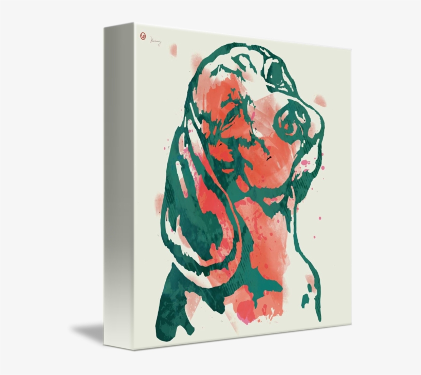 Dog Stylised Pop Modern Etching Art Portrait By Kim - Portrait, transparent png #2273394