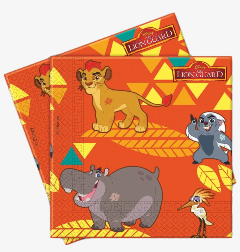 20 Napkins The Lion Guard 33x33cm - Lion Guard Napkins, transparent png #2273476