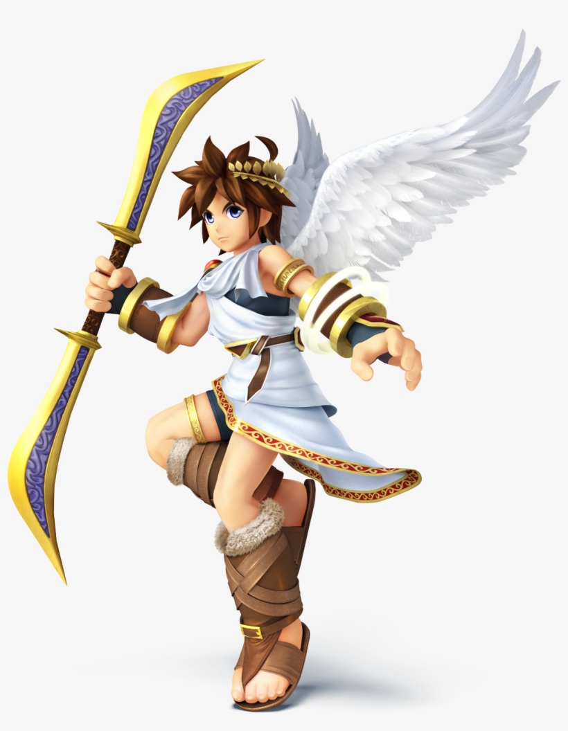 440px-pit Ssb4 - Pit Super Smash Bros Wii U, transparent png #2273478