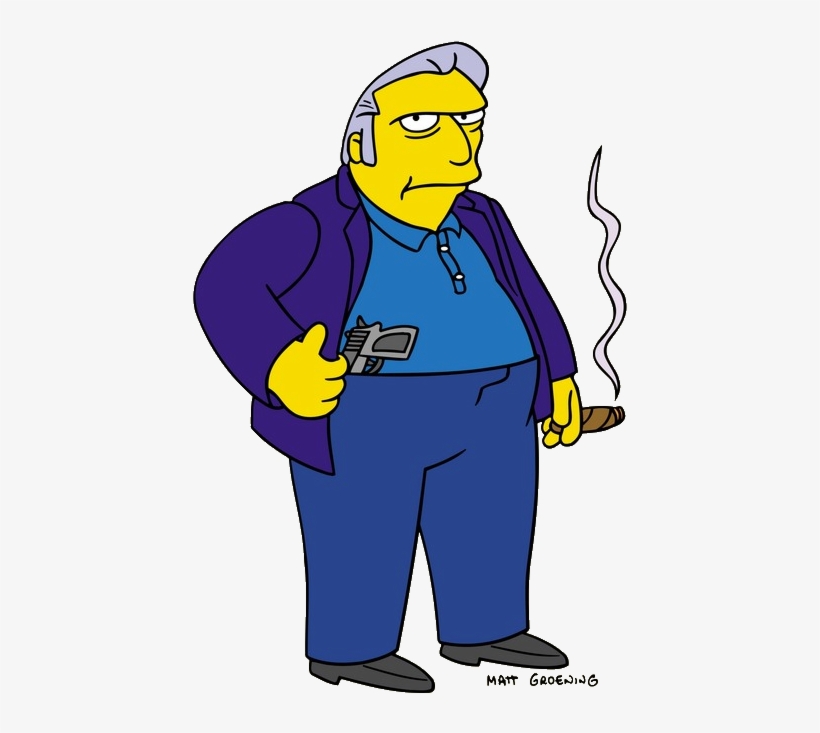 ¡conoce A Los Ciudadanos De Springfield - Fat Tony Simpsons, transparent png #2273587