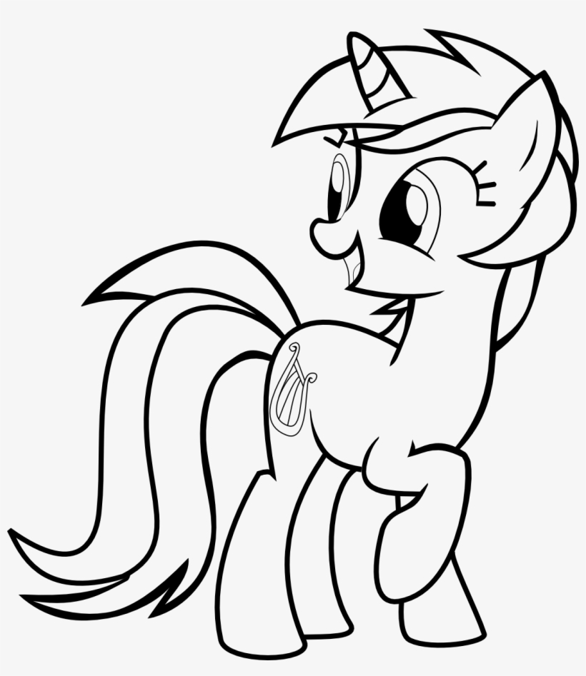 My Little Pony Coloring Derpy - My Little Pony Coloring Lyra, transparent png #2273675