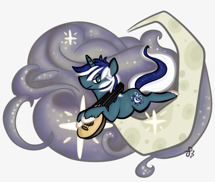 Tockien, Bard, Blue, Cloud, Crescent Moon, Instrument, - Cartoon, transparent png #2273701