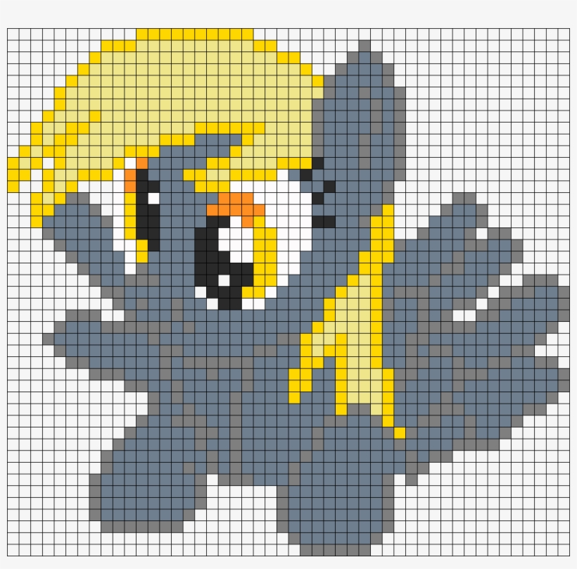 Derpy Hooves Perler Bead Pattern / Bead Sprite - Derpy Hooves, transparent png #2273884