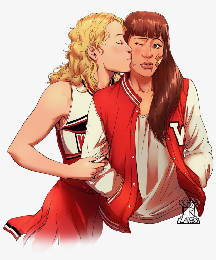 Quinn Fabray X Badass Rachel Commission By Afterlaughter - Rachel Berry Fan Art, transparent png #2274090
