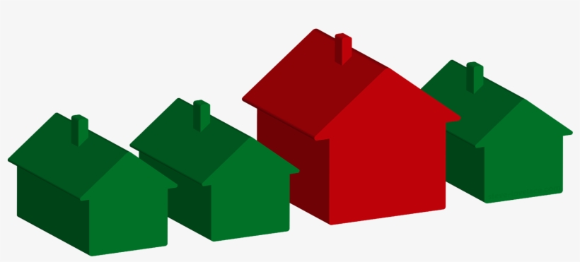 Monopoly Green House Red Hotel - Monopoly House And Hotels, transparent png #2274927
