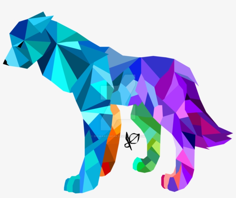 Geometric Wolf Png By Biowarefreak On Deviantart - Transparent Geometric Wolf Png, transparent png #2275223