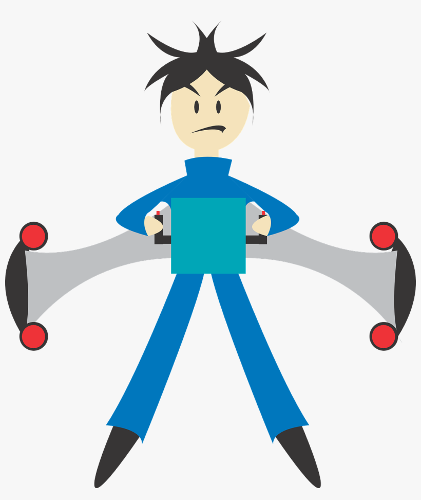 Small - Man With Jetpack Animated, transparent png #2275271