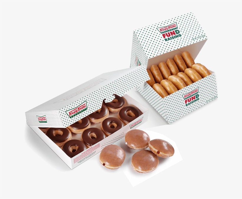 Krispy Kreme Fundraising - Krispy Kreme Doughnuts Box, transparent png #2275476