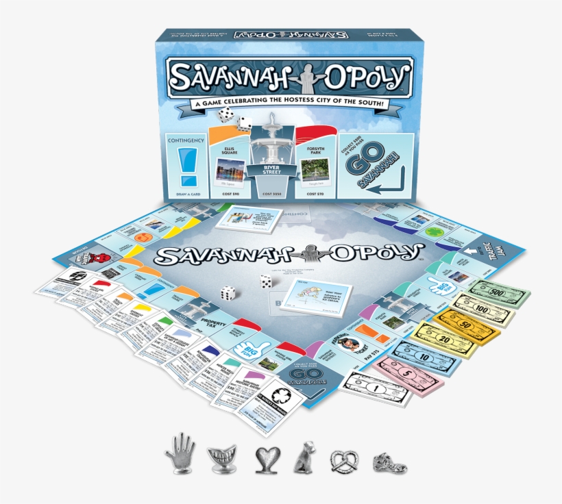 Savannah-opoly A Georgia Themed Monopoly Game New & - St Augustine Monopoly, transparent png #2275533