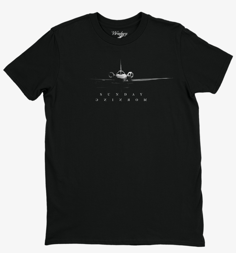 Sunday Morning Jetpack Tee - Black Champion T Shirt, transparent png #2275553