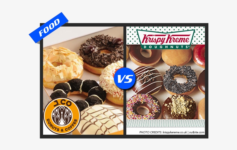Jco Vs Krispykreme - Jco Donuts Vs Krispy Kreme, transparent png #2275573