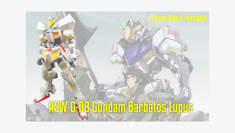 This Papercraft Model Template Of The Asw G 08 Gundam - Mobile Suit Gundam Iron Blooded Orphans, transparent png #2275801