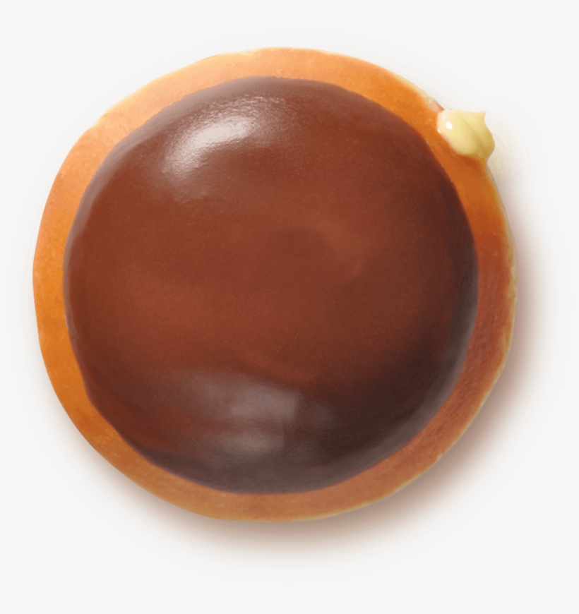 Chocolate Iced Custard Filled Doughnut By Rosemoji - Boston Cream Donut Png, transparent png #2275862