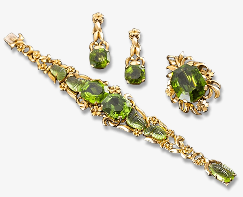 Peridot Retro Jewelry Suite - Jewellery, transparent png #2276620
